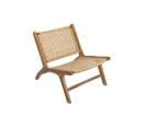 Fauteuil Ethnique En Bois Teck Massif Et Cannage En Rotin Naturel Hamma