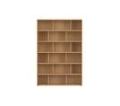 Bibliothèque Scandinave Finition Bois Clair Chêne L140 Cm Epure