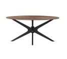 Table à Manger Design Ovale Noyer L160 Cm Dielli