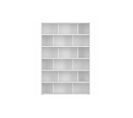 Bibliothèque Scandinave Blanc Mat L140 Cm Epure