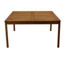 Table De Jardin Carrée En Bois Massif L140 Cm Akis