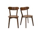 Chaises Vintage Bois Foncé (lot De 2) Dove