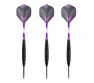 Jeu De 3 Fléchettes Pro Pointe Acier 23g Cupra Violet - Violet