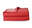 Couverture Pure Laine Vierge Woolmark 500g/m² Volta 180x240 Cm Rouge Bois De Rose