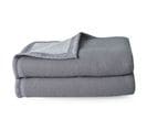 Couverture Pure Laine Vierge Woolmark 500g/m² Volta 220x240 Cm Gris Acier