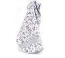 Serviette De Toilette 50x100 Cm Vintage Floral Gris 550g/m2