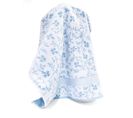 Drap De Douche 70x140 Cm Vintage Floral Bleu 550g/m2