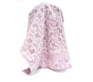 Drap De Bain 100x150 Cm Vintage Floral Rose 550g/m2