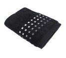 Drap De Bain 100x150 Cm Pure Squares Noir 550g/m2