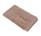 Serviette Invité 33x50 Cm Coton 550g/m2 Pure Points Marron Taupe