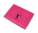 Serviette Invite 33x50 Cm Coton 550g/m2 Pure Tennis Rose Fuchsia