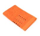 Serviette Invité 33x50 Cm Coton 550g/m2 Pure Points Orange Butane