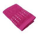 Drap De Douche 70x140 Cm Coton 550g/m2 Pure Points Violet Prune