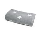 Drap De Bain 85x200 Cm Coton 480g/m2 Stars Gris