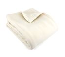 Couverture Polaire 220x240 Cm 100% Polyester 350g/m2 Teddy Blanc Naturel