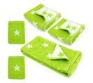 Parure De Bain 5 Pièces Coton 480g/m2 Stars Vert