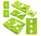 Parure De Bain 7 Pièces Coton 480g/m2 Stars Vert