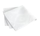 Lot De 3 Serviettes De Table 45x45 Cm Jacquard 100% Polyester Brunch Blanc