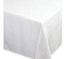 Nappe Carrée 150x150 Cm Jacquard 100% Polyester Lounge Blanc