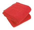 Lot De 2 Draps De Douche 70x130 Cm Alpha Rouge