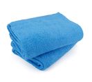 Lot De 2 Draps De Bain 90x150 Cm Alpha Bleu Turquoise