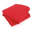 Lot De 2 Draps De Bain 90x150 Cm Alpha Rouge