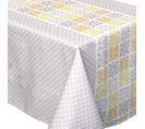 Nappe Carrée 170x170 Cm Imprimée 100% Polyester Caro Géométrique Gris