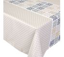 Nappe Rectangle 150x200 Cm Imprimée 100% Polyester Caro Grège Beige