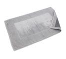 Tapis De Bain Antidérapant 60x90 Cm Velours Prestige Gris Argent