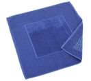 Tapis De Bain Antidérapant 60x60 Cm Velours Prestige Bleu Marine