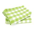 Lot De 2 Torchons De Cuisine Toile 50x70 Cm Squares Vichy Vert Pistache