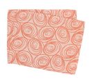 Lot De 2 Sets De Table 35x45 Cm Jacquard Coton Spirale Orange Papaye