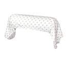 Taie De Traversin 140x43 Cm Satin De Coton Facette Gris