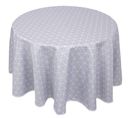 Nappe Ronde 180 Cm Imprimée 100% Polyester Paco Géométrique Bleu Nuage