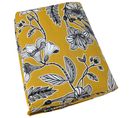 Housse De Couette 240x220 Cm Satin De Coton Botanic Jaune Soleil