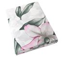 Housse De Couette 140x200 Cm Percale Coton Magnolia Vert Sauge