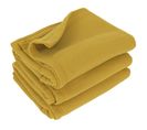 Couverture Polaire 180x220 Cm 100% Polyester 350g/m2 Teddy Jaune Miel