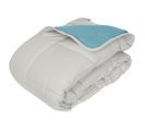 Couette Hiver 200x200 Cm Cocoon Bicolore Lac/galet Garnissage Fibre Polyester 400g/m2