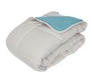 Couette Hiver 240x220 Cm Cocoon Bicolore Lac/galet Garnissage Fibre Polyester 400g/m2