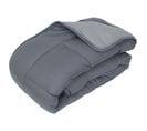 Couette Hiver 260x240 Cm Cocoon Bicolore Acier/argent Garnissage Fibre Polyester 400g/m2