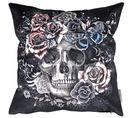 Housse De Coussin 45x45 Cm Tête De Mort Rose Envoutante