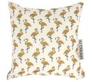 Housse De Coussin 20x20 Cm Flamingo Or