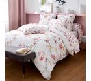 Parure De Lit 280x240 Cm Percale Coton Elisa Rose 3 Pièces