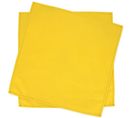 Lot De 2 Set De Table Carré 45x45 Cm Diabolo Jaune Curcuma Traitement Teflon