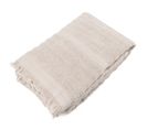 Drap De Bain 100x150 Cm Natural Stripes Blanc Crème