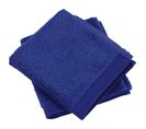 Lot De 2 Serviettes Invité 30x30 Cm Coton Peigné Alba Bleu Moyen