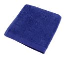 Serviette De Toilette 50x100 Cm Coton Peigné Alba Bleu Moyen
