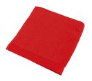 Serviette De Toilette 50x100 Cm Coton Peigné Alba Rouge
