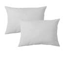 Lot De 2 Taies D'oreiller 50x70 Cm Polyester Microfibre Lago Gris