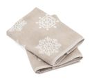 Lot De 2 Torchons De Cuisine Éponge 50x50 Cm Coton Ice Beige